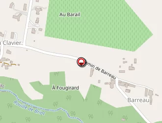 Carte de Carrières De Frontenac à Baigneaux