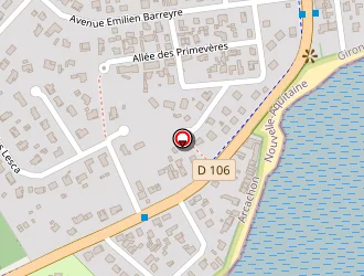 Carte de Super U Drive à Lège-cap-ferret