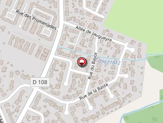 Carte de Dubourdil à Cadaujac