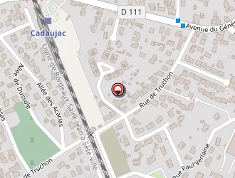 Carte de Chanteloube à Cadaujac