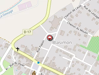 Carte de M. Couture à Blasimon