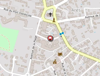 Carte de Presbytère à Arès