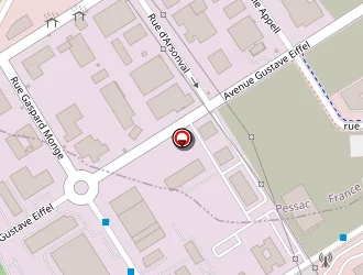 Carte de Tunzini à Canéjan