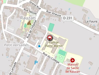 Carte de Ecole Publique Mixte à Rauzan
