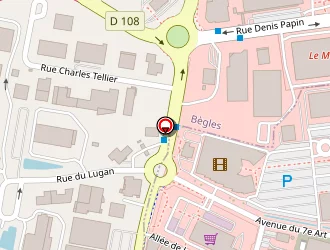 Carte de Taqui Pneu à Bègles