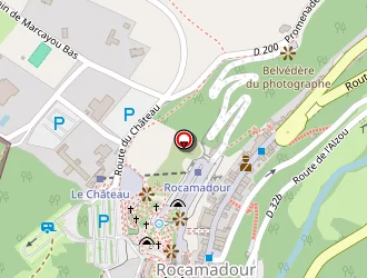 Carte de Hôtel Sainte Marie à Rocamadour