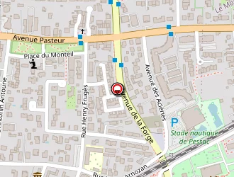 Carte de Stade Nautique à Pessac