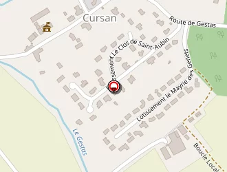 Carte de Ysatel Secrétariat à Cursan