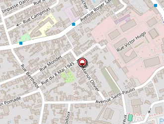 Carte de Berthier Piscine à Bègles