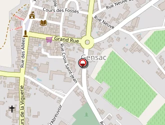 Carte de Farré à Gensac