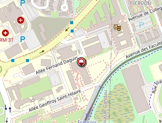 Carte de I.s.t.a.b (institut Sciences Techniques Aliments Bordeaux) à Talence