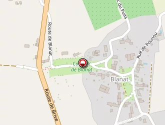 Carte de Le Blanat à Rocamadour