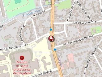 Carte de Maison De Santé Protestante De Bordeaux Bagatelle à Talence