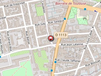 Carte de Btk Pneus à Talence