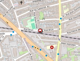 Carte de Institut Simone Mahler à Bordeaux