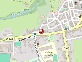 Carte de La Poste à Mens