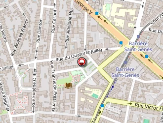 Carte de Optique Saint Genès à Talence