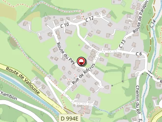 Carte de Ecrins Eaux Vives à Vigneaux (les)