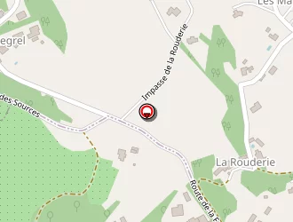 Carte de La Rouderie à Vitrac