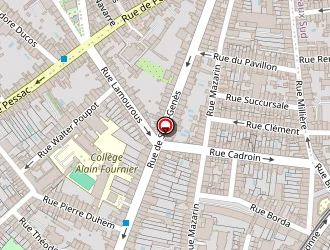 Carte de Collège Mixte à Bordeaux