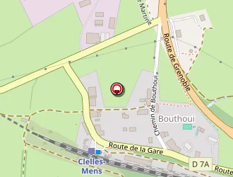 Carte de Corréard Frères à Clelles