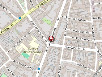 Carte de Jumel David à Bordeaux