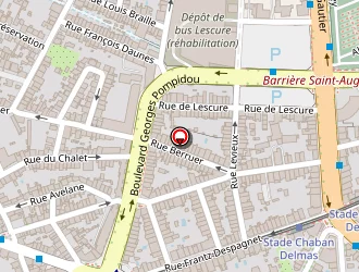 Carte de Stade Chaban-delmas à Bordeaux