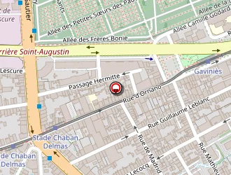 Carte de Ambulance Aquitaine Secours à Bordeaux