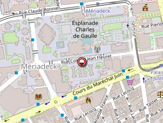 Carte de Cours Pollès à Bordeaux