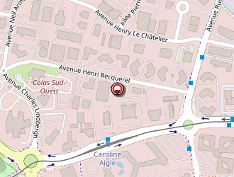 Carte de Hôtel Mercure Bordeaux Aéroport à Mérignac