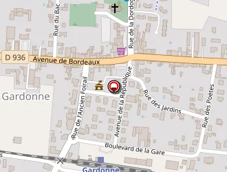 Carte de G.r.v. à Gardonne