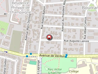 Carte de Collège De Bourran à Mérignac