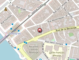 Carte de Pôle Emploi (anpe-assedic) à Bordeaux