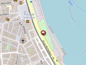 Carte de La Ligne Rouge à Bordeaux