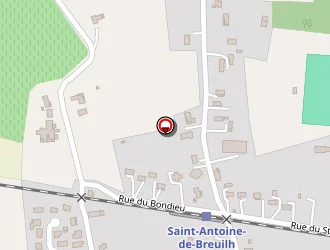 Carte de Bezies à Saint-antoine-de-breuilh