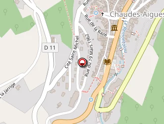 Carte de Hôtel Du Ban à Chaudes-aigues