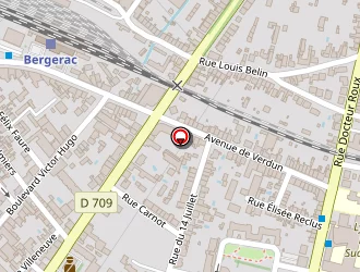 Carte de Addamas à Bergerac