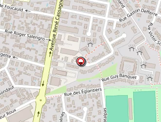 Carte de Station Esso Express Cassagne à Cenon