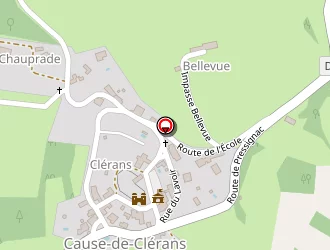 Carte de Etren à Cause-de-clérans