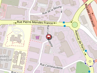 Carte de Lycée Professionnel Jacques Brel à Lormont