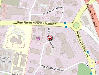 Carte de Lycée Jacques Brel à Lormont