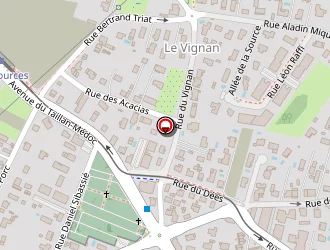 Carte de Ateliers Des Equipements Epuratoires à Eysines