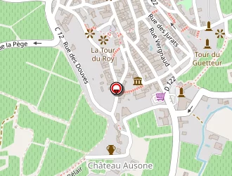 Carte de Château Ausone à Saint-émilion