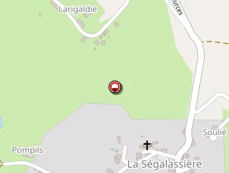 Carte de Vidal à Roumégoux