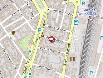 Carte de Map à Libourne