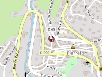 Carte de Salle Polyvalente à Pierrefort