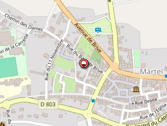 Carte de Relais Sainte Anne à Martel