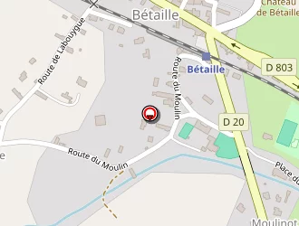 Carte de Tennis à Bétaille