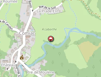 Carte de La Caminade à Comiac