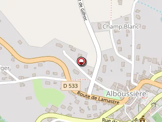 Carte de La Poste à Alboussière